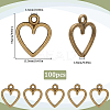100Pcs Tibetan Style Alloy Charms FIND-SC0012-39AB-2