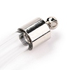 Transparent Glass Bottle Pendant GGLA-B001-04P-3