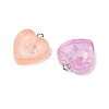 Transparent Resin Pendants RESI-Q020-03A-2