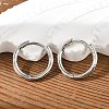 Brass Huggie Hoop Earrings EJEW-K083-29P-1