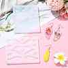 DIY Butterfly Pendant Silicone Molds for DIY Earring Making DIY-YW0009-84-5