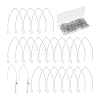 200Pcs 304 Stainless Steel Earring Hooks STAS-UN0058-49-1