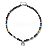 Chakra Gemstone Necklaces NJEW-JN04915-4