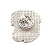 Dog Enamel Pin with Brass Butterfly Clutches JEWB-A006-03A-2