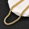 3MM Brass Wheat Chain Necklaces NJEW-M108-08G-1