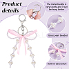 6Pcs Acrylic & Alloy & Plastic Keychain KEYC-PH01538-4