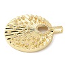 Brass Micro Pave Cubic Zirconia Pendants KK-K298-47G-2