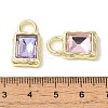 Lock Rack Plating Alloy Pendants FIND-I039-26G-4