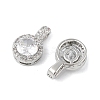 Brass Micro Pave Cubic Zirconia Pendants KK-R219-25P-2