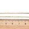 Long-Lasting Plated Brass Box Chain Necklaces NJEW-K112-03G-NF-3