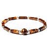 Natural Tiger Eye Beads Stretch Bracelets for Men Women ZE2494-9-1