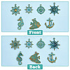 SUPERFINDINGS 42Pcs 7 Styles Ocean Theme Alloy Pendants FIND-FH0006-32-6