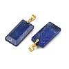 Dyed Natural Lapis Lazuli Faceted Pendants G-L623-03G-05-2