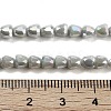 Electroplate Glass Beads Strands EGLA-D030-P4mm-B08-5