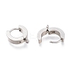 Tarnish Resistant 201 Stainless Steel Huggie Hoop Earrings Findings STAS-A167-01C-P-3