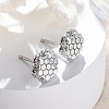 Brass Stud Earrings EJEW-D288-15P-1