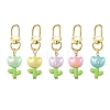 Flower Acrylic Pendant Decorations HJEW-JM01882-1