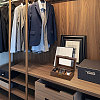 3-Slot Wood Covered with PU Leather Watch Storage Boxes with Glass Visible Window Hinged Lids and Lint Pillows Inside CON-WH0113-10B-6