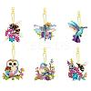 Animals Theme DIY Diamond Painting Pendants Keychain Kits ST-CJ0028-02-1