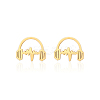 Fashionable 304 Stainless Steel Earbuds for Women's Daily Wear OO6241-1-1