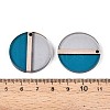 Transparent Resin & Wood Pendants RESI-T057-57A-3