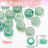 20Pcs Natural Green Aventurine European Beads G-SP0001-01B-06-2