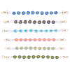 6Pcs 6 Colors Cotton Cord Knitted Daisy Cup Belt AJEW-TA0002-37-2