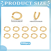300Pcs 304 Stainless Steel Open Jump Rings STAS-LP0004-95-2