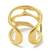304 Stainless Steel Open Cuff Ring LS-RJEW-C067-25G-3