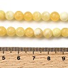 Natural Yellow Jade Beadd Strands X-G-A274-A01-6mm-5