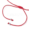 Natural Dyed White Jade Braided Bead Bracelets BJEW-JB09823-04-3