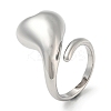 Non-Tarnish 304 Stainless Steel Cuff Rings RJEW-P096-01P-1