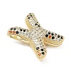 Brass Micro Pave Cubic Zirconia Pendants KK-Z108-02G-X-2