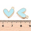 Rack Plating Alloy Enamel Charms ENAM-N056-343G-E-3