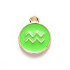 Alloy Enamel Pendants X-ENAM-S124-01A-06J-2