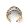304 Stainless Steel Open Cuff Rings RJEW-K258-08GP-01-4