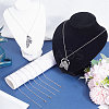20Pcs 304 Stainless Steel Cable Chain Necklaces Set STAS-SC0008-06-4