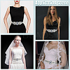 Flower Full Crystal & Montana Rhinestone Handmade Bridal Belts for Wedding Dresses AJEW-WH20006-233A-01-4