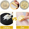 Plastic Self Adhesive Gold Foil Embossed Stickers DIY-WH0575-058-3