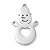 Christmas Theme Anti-Tarnish 304 Stainless Steel Pendants STAS-R003-04P-01-1