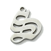 Non-Tarnish 201 Stainless Steel Pendants STAS-B055-01P-S-1