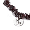 Natural Garnet Stretch Bracelets BJEW-JB11147-10-3