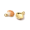 Brass Enamel Charms KK-H002-35G-01-RS-2