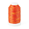 1 Roll Gradient Color Segment Dyed Round Waxed Polyester Cord YC-TADJ0001-03B-1