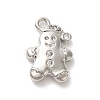 Brass Micro Pave Cubic Zirconia Charms KK-P278-10P-1