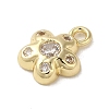 Brass Micro Pave Cubic Zirconia Pendants KK-K371-03G-2
