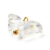 Electroplate Transparent Glass Pendants X1-PALLOY-JF00903-4
