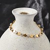 304 Stainless Steel Rhinestone Cup Chain Bracelets for Women BJEW-F488-26G-G-3