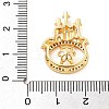 Castle Brass Micro Pave Cubic Zirconia Pendant Peg Bails LS-KK-L217-002G-2