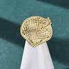 Ocean Brass Cuff Open Rings LS-RJEW-Z129-01G-01-1
